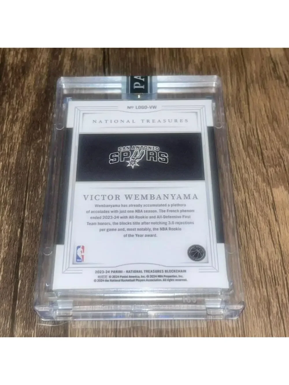 Victor Wembanyama Custom Logoman One of One RC Display - Spurs NT Style